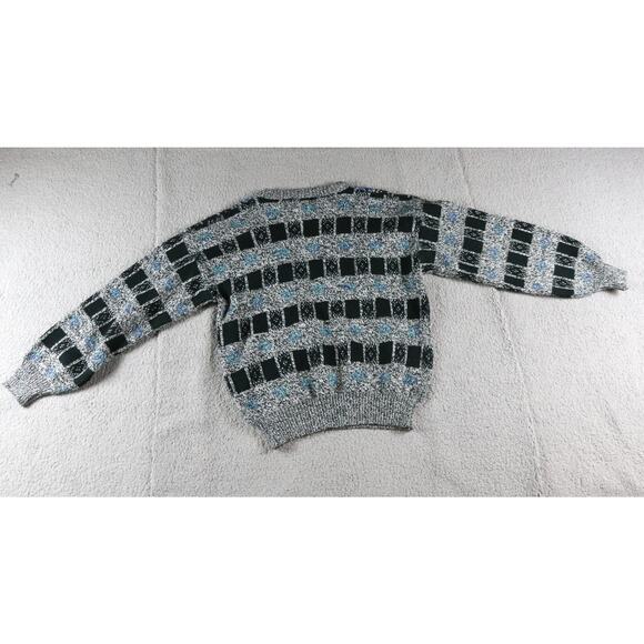 Vintage Barnaby Sweater Mens 1X Geometric Print Virgin Acrylic Coogie Style 90s - Picture 2 of 6
